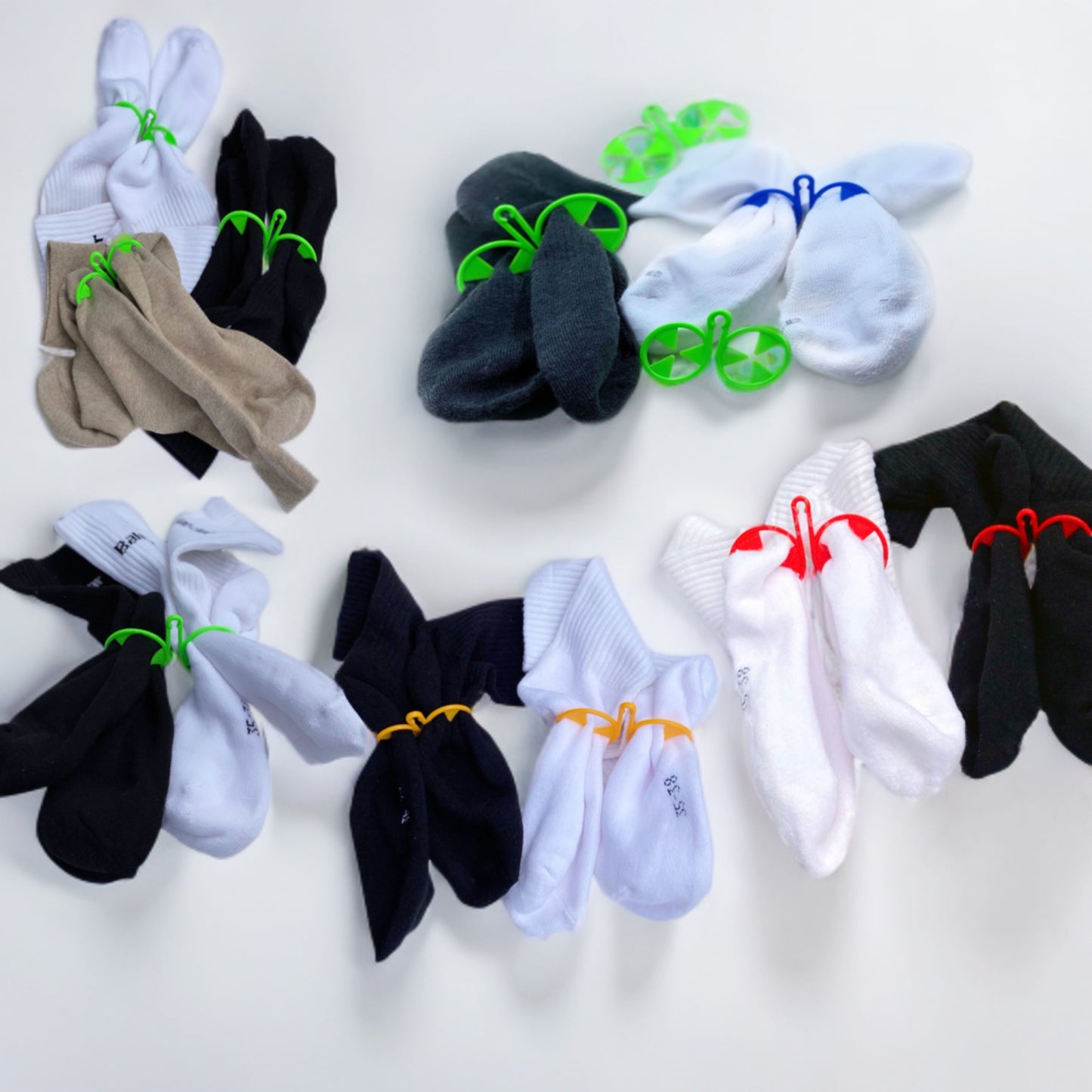 Keep Wash - Circle Sock Clips For Washing Machine, Dryer, And Drawer - Color: Blue