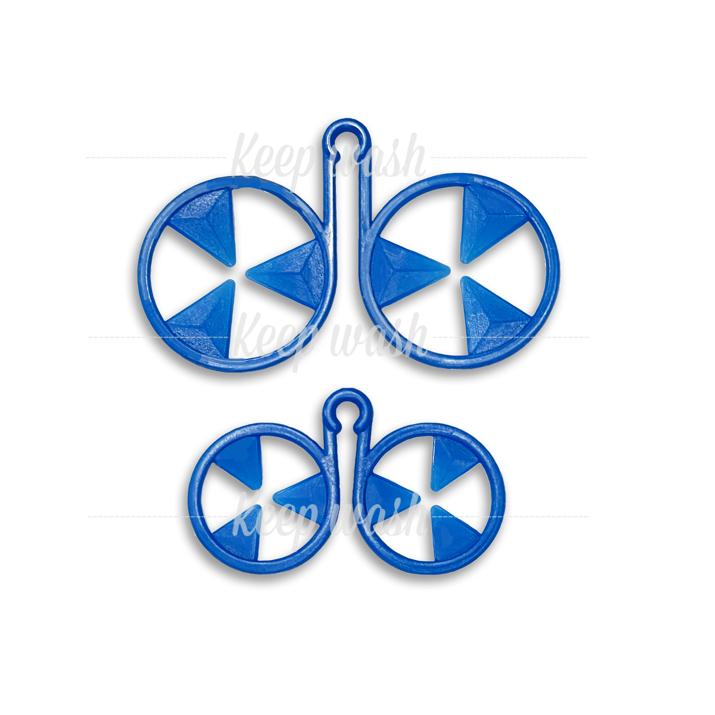 Keep Wash - Circle Sock Clips For Washing Machine, Dryer, And Drawer - Color: Blue