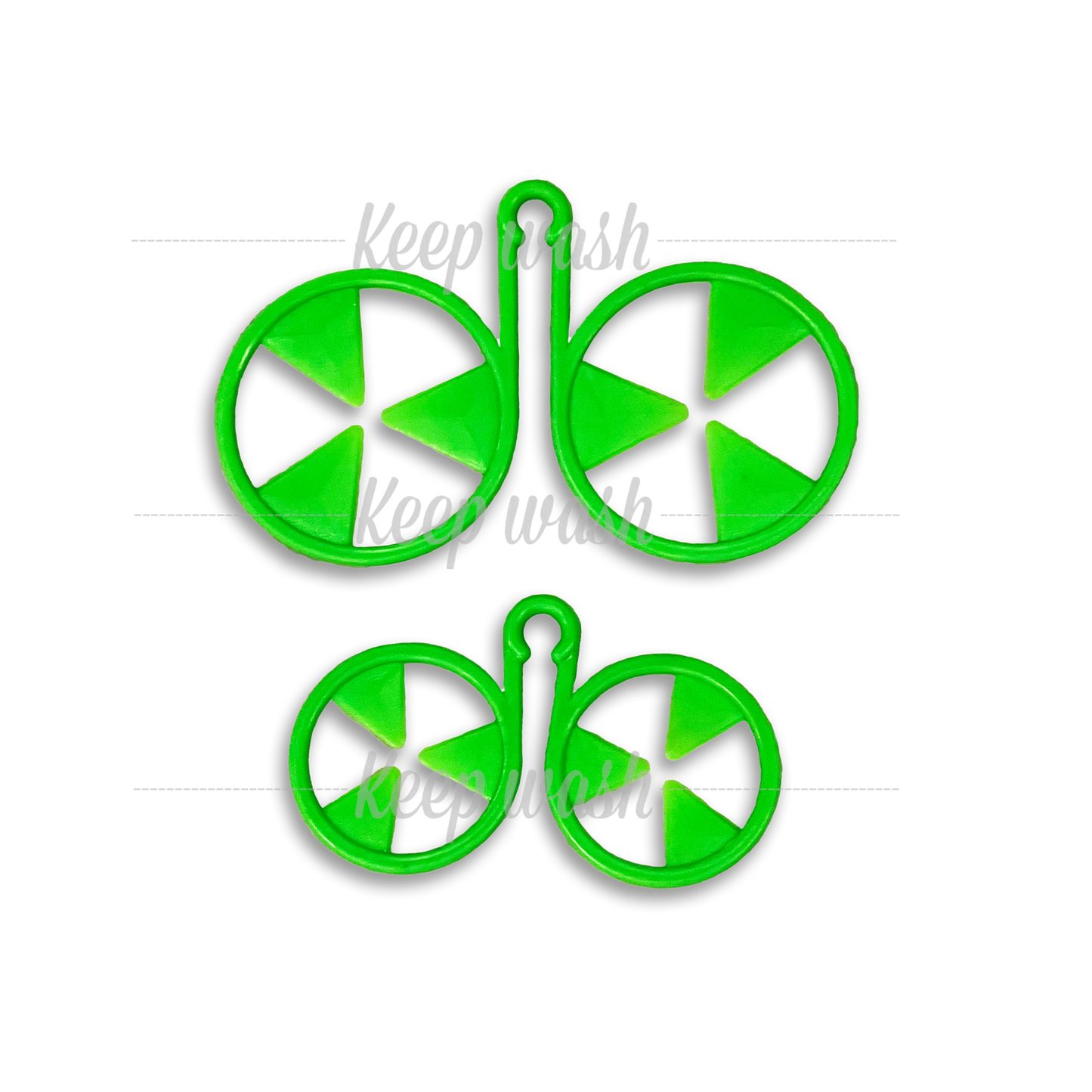 Keep Wash - Circle Sock Clips For Washing Machine, Dryer, And Drawer - Color: Green