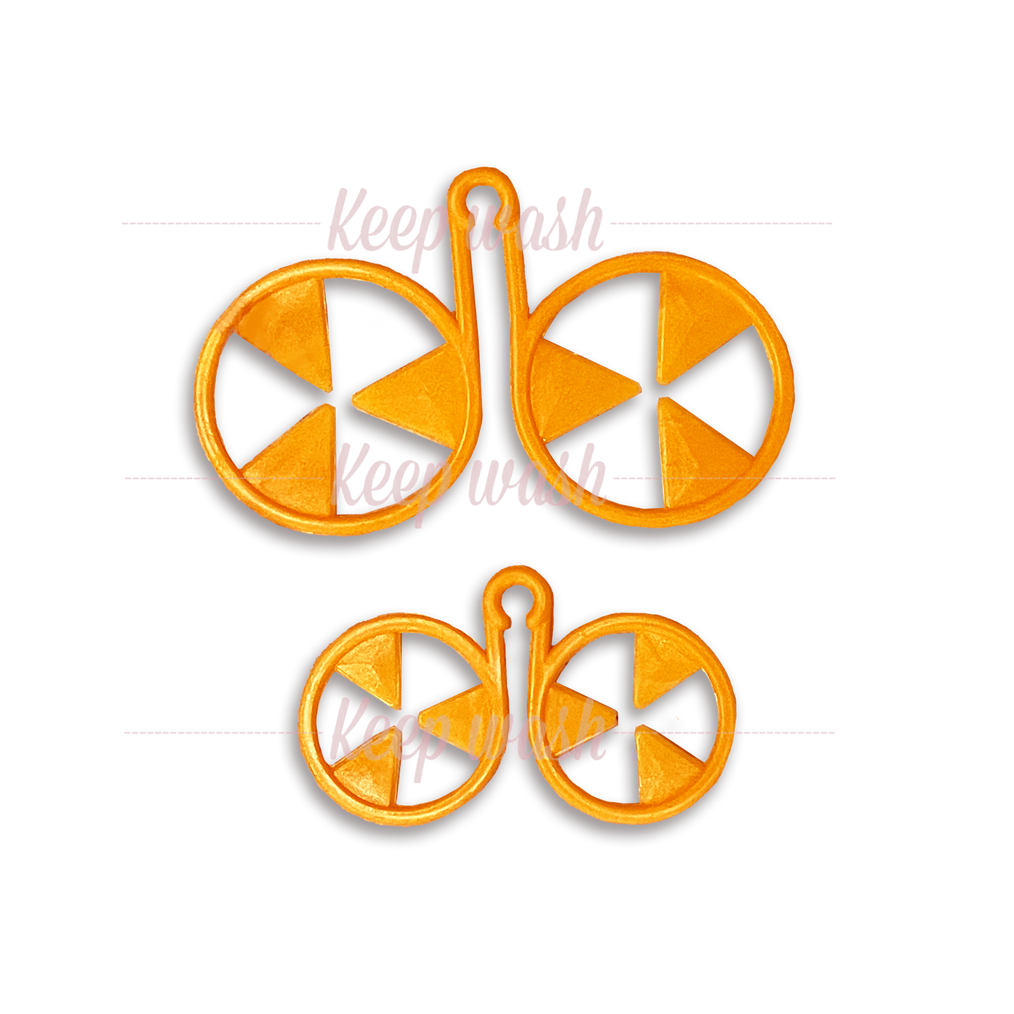 Keep Wash - Circle Sock Clips For Washing Machine, Dryer, And Drawer - Color: Orange