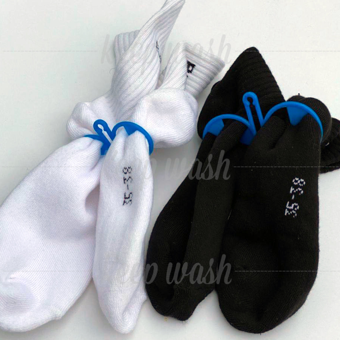 Keep Wash - Circle Sock Clips For Washing Machine, Dryer, And Drawer - Color: Blue