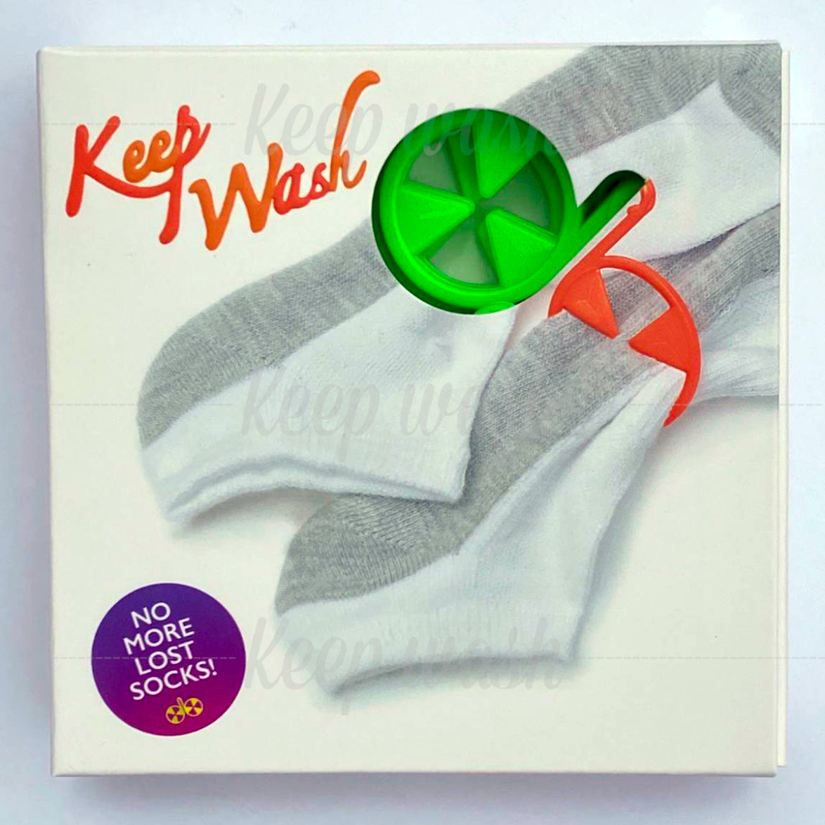 Keep Wash - Circle Sock Clips For Washing Machine, Dryer, And Drawer - Color: Green