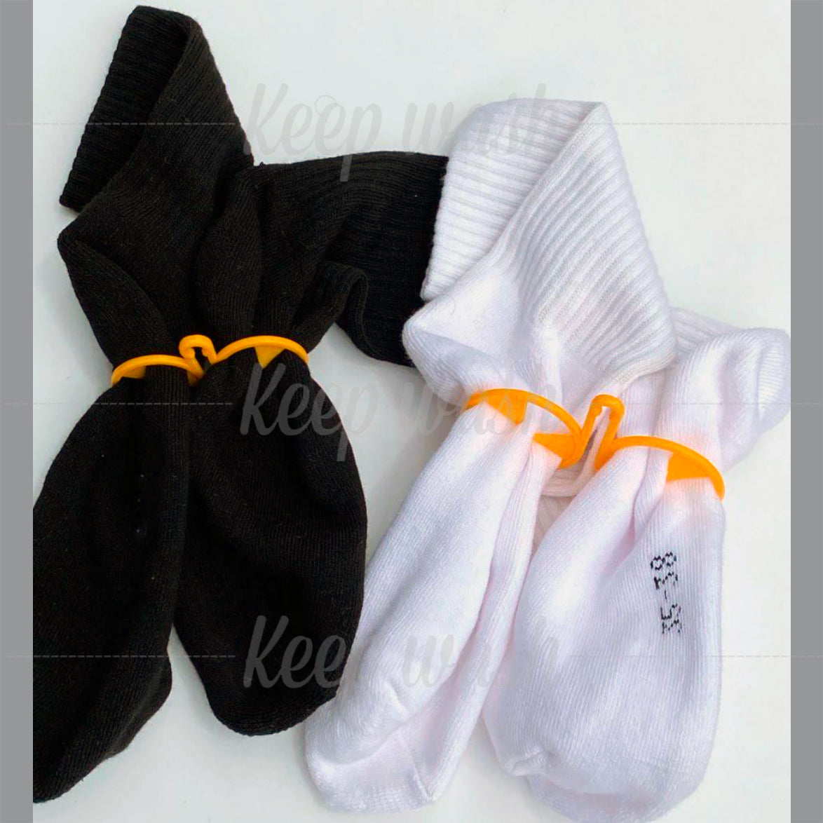 Keep Wash - Circle Sock Clips For Washing Machine, Dryer, And Drawer - Color: Orange