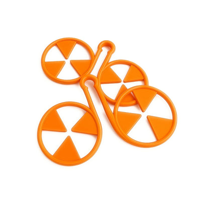 Keep Wash - Circle Sock Clips For Washing Machine, Dryer, And Drawer - Color: Orange