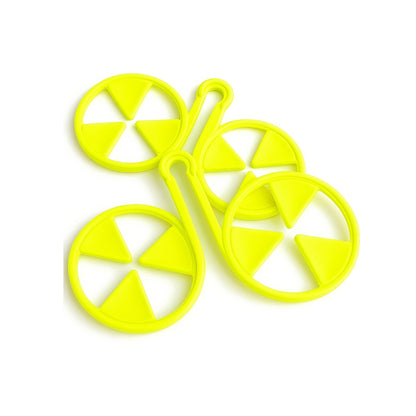 Keep Wash - Circle Sock Clips For Washing Machine, Dryer, And Drawer - Color: Yellow