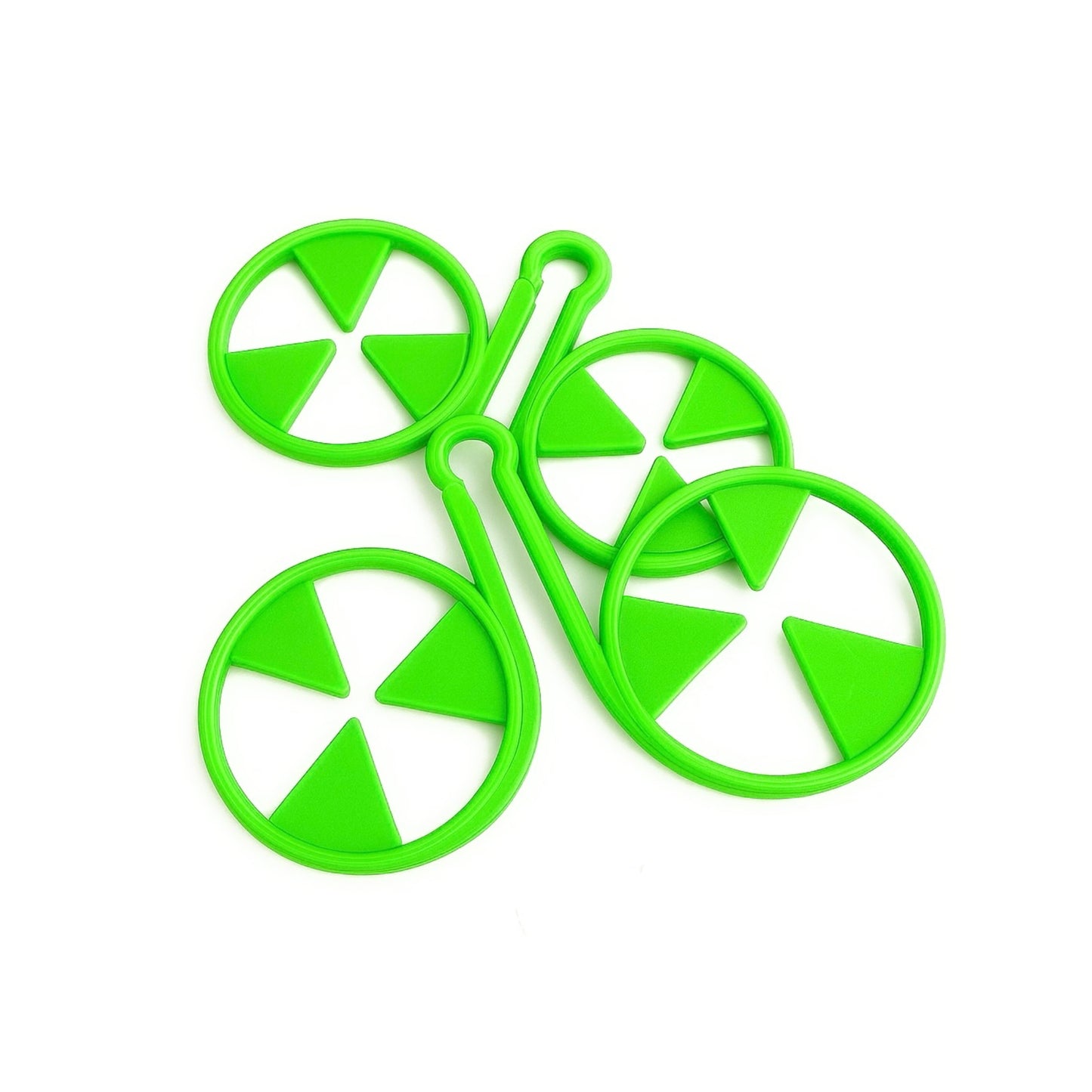 Keep Wash - Circle Sock Clips For Washing Machine, Dryer, And Drawer - Color: Green
