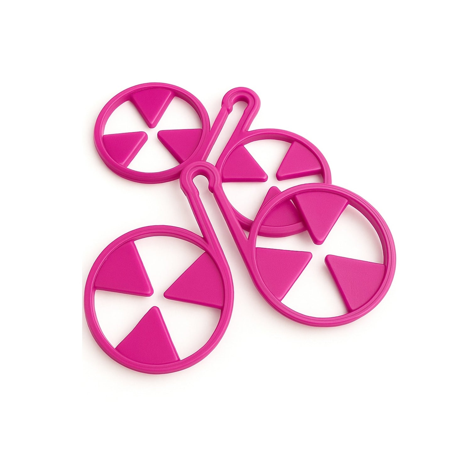 Keep Wash - Circle Sock Clips For Washing Machine, Dryer, And Drawer - Color: Pink
