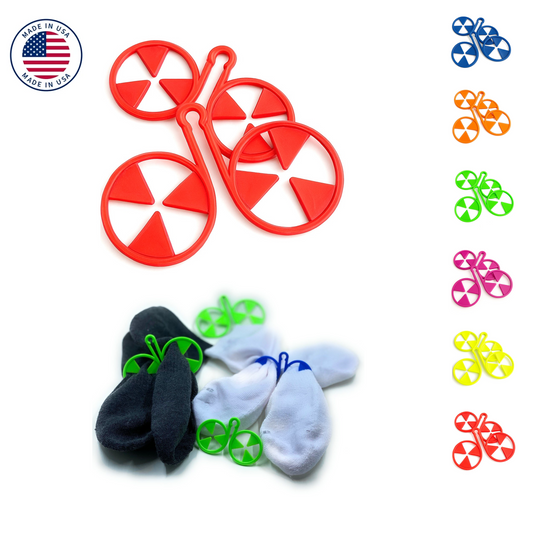 Keep Wash - Circle Sock Clips For Washing Machine, Dryer, And Drawer - Color: Red