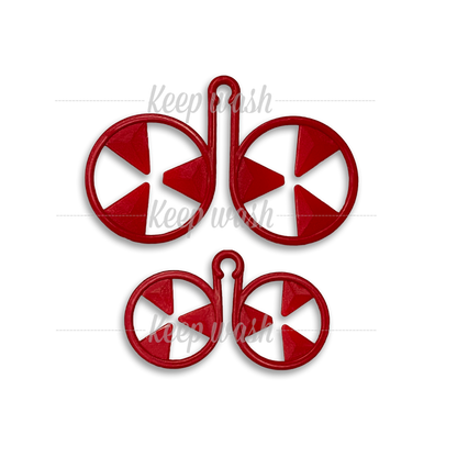 Keep Wash - Circle Sock Clips For Washing Machine, Dryer, And Drawer - Color: Red