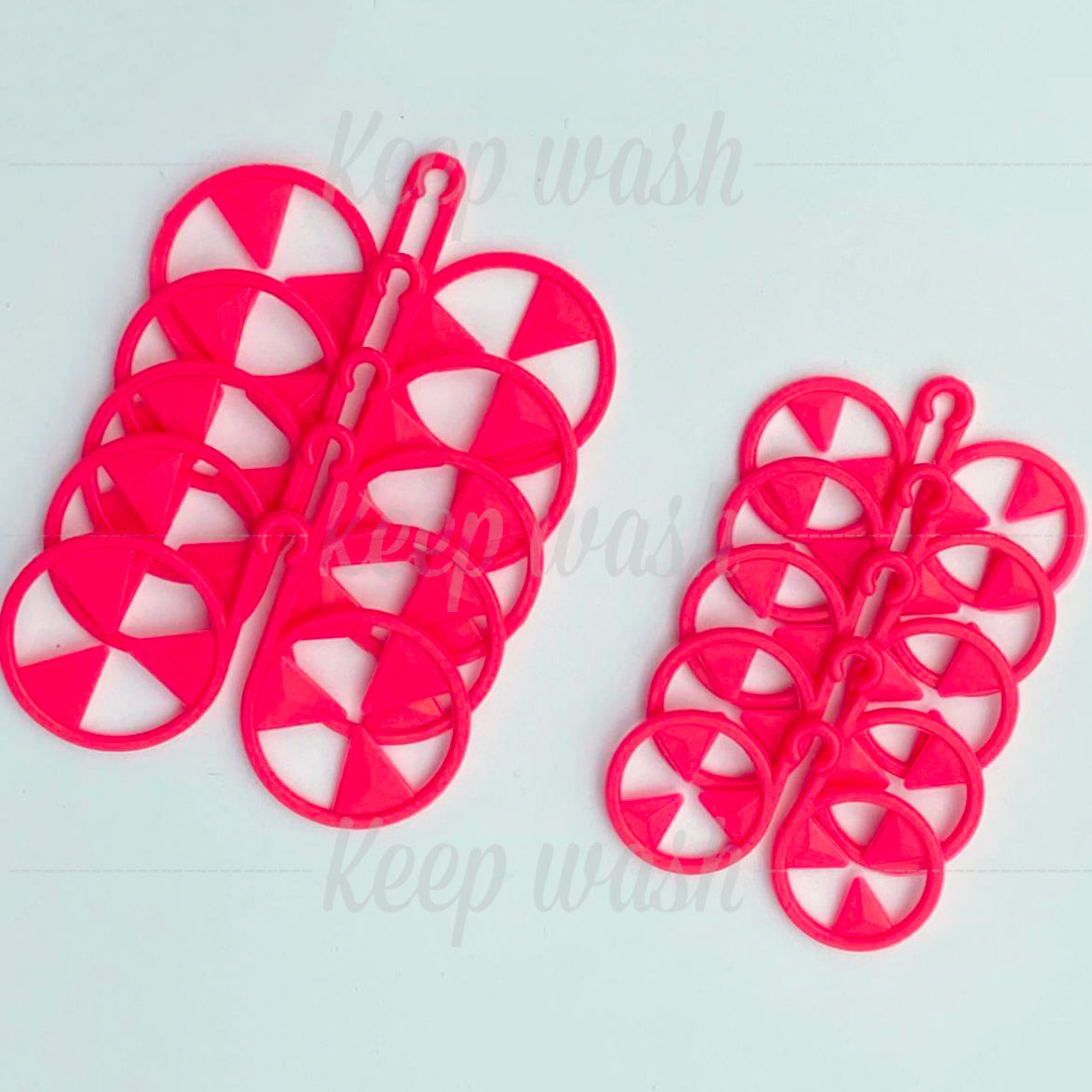 Keep Wash - Circle Sock Clips For Washing Machine, Dryer, And Drawer - Color: Pink